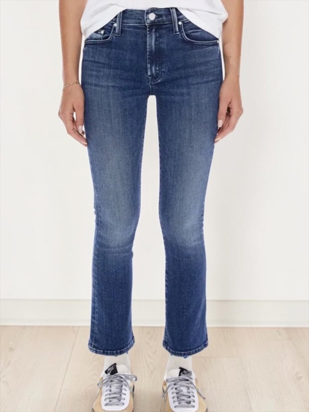 Mother The Insider Ankle Jean 27 Manana Mi Amour Bootcut Mid Rise Organic